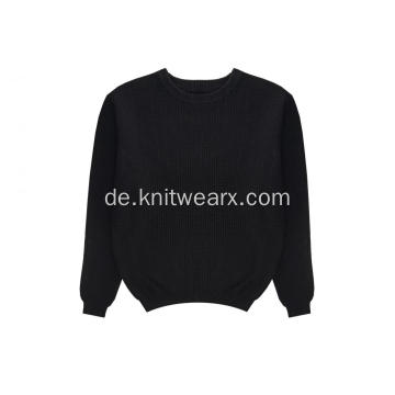 Herren Strickpullover mit Rundhalsausschnitt und Rundhalsausschnitt